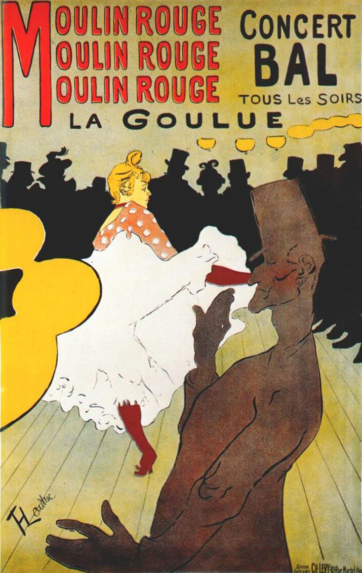 Henri de Toulouse-Lautrec - Manifesto per il Moulin Rouge - La Goulue
