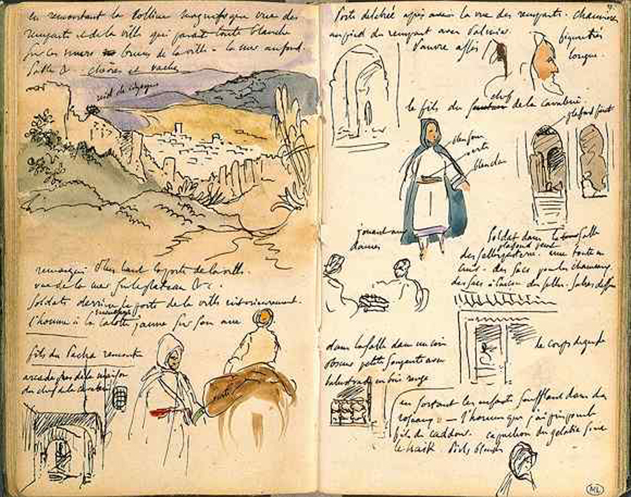 Eugène Delacroix - viaggio in Marocco